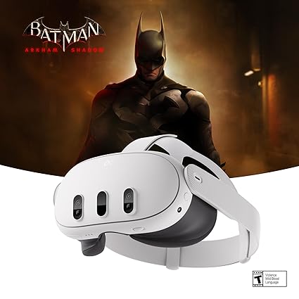 Meta Quest 3 512GB — Ultimate Mixed Reality Experiences — Get Batman: Arkham Shadow and a 3-Month Tr